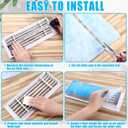 Frienda 20 x 91 Inch Merv 6 Reusable Air Vent Filter Cut to Size Electrostatic Floor Vent Filter Washable Replacement Compatible with Most Air Conditioning Furnace HVAC