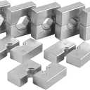 Lichamp Hydraulic Crimper Replacement Dies, Hex Lug Dies for Steel Cable or Terminal Crimper Tool, 8 Sizes from 6 AWG to 4/0 AWG, 1208SL