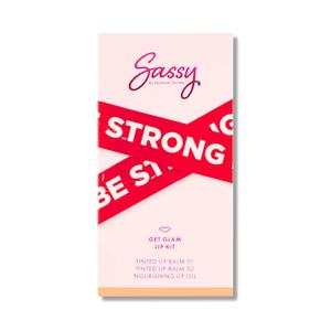 Sassy by Savannah Chrisley Breakup Collection Lip Kit - Contains 2 Balms and Oil to Enhance Your Pout - Nourishing Formulas for Everyday Wear - Luscious and Smoother Results - Get Glam - 3 Pcs
