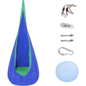 Child Hammock Chair, for Indoor and Outdoor Also Used for Hammock with Stand (Blue)