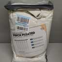 Pinch Pleated Curtains Blackout, Linen Blackout Curtains 84 inches Long 2 Panels Set for Bedroom, Thermal Insulated Pinch Pleated Drapes for Living Room, 40" W x 84" L (Pack of 2), Natural