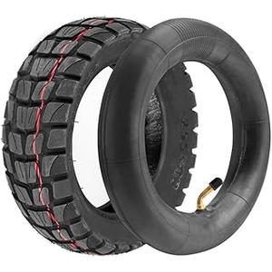 Generic 255x80 Off-Road Tire & Inner Tube Set for 10" Electric Scooter, 6" Rim, 3" Width, Directional Tread, 50 PSI, Year Round, Tube Construction