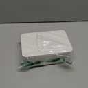 Moorfowl Makeup Remover Wipes Container,7.28" L * 4.80" W * 2.75" H, Makeup Wipes Holder Dispenser Chic for Bathroom Vanity Dressing Table (White)