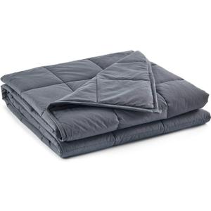 TONGDADA California King Size Weighted Blanket | 90''x108'',40lbs | Perfect for Couples,Designed for Heavy Weight Enthusiasts | Premium Cotton Material with Glass Beads | Dark Grey