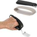 3 Pack Universal Cuff, Universal Hand Strap for Holding Utensils, Eating Assistance Cuff for Weak Grip & Limited Mobility (3 Different Designs to Suit Various preferences)