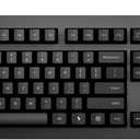 Das Keyboard 4 Root Wired Mechanical Keyboard, Cherry MX Blue Mechanical Switches, 2-Port USB 2.0 Hub, Laser Etched Keycaps, Volume Knob, Aluminum Top (104 Keys, Black)