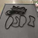 Rubber Bands Large Black 30Pcs 8inch Elastic Bands Wide 5mm Rubbers Band, for Trash Cans Office Supplies Folders Cat Litter Box (200mm x 10mm)