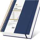 Spiral Notebook Journal College Ruled 8.5''x 11'', 360 Pages Lined Thick Journals for Women Men, A4 Large Spiral Notebooks with 100GSM Paper, Spiral Journaling for Writing Work, School Blue