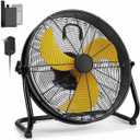 18" Brushless Cordless Floor Fan Compatible with Dewalt 20V Max Battery | 2500CFM Quiet Industrial Fan with AC Adapter, 5 Speeds 360Tilt Portable Metal Shop Fan for Garage Jobsite Camping(Tool Only), 18in