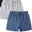 O2 BABY Organic Cotton Unisex Baby Jogger Pants, 3-Pack Pull-on Bottoms, Newborn Leggings (18-24 Months, Blue Ashes/Gray Melange)