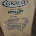 Graco Pack n Play Travel Dome Playard, Portable Bassinet with UV Canopy, FullSize Infant Bassinet, Diaper Changer