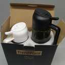 TrendPlain - Original 16oz/470ml Olive Oil Dispenser Bottle for Kitchen Gadgets and Air Fryer Accessories - Olive Oil Sprayer for Cooking w/Stickers - Black&White