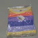 Girls Sweatshirts Striped Rainbow Shirts Kids Cotton Long Sleeve Pullover Crewneck Tops Toddler Casual Clothes, 150