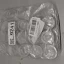 20 Pack 4oz Clear Plastic Jars with Lids,115ml Wide-Mouth Refillable Storage Containers,Empty Round Containers for Candy,Beads,Lotion,Slime Making and Food Storage