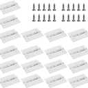 FOCCTS 18 Pack Folding Door Hinges, 2 x 3 inch Stainless Steel Square Butt Hinges for Home Furniture Hardware Closet Door with Enough Screw