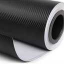 DIYAH 3D Black Carbon Fiber Film Twill Weave Vinyl Sheet Roll Wrap DIY Decals (48" X 60" / 4FT X 5FT)
