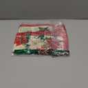 Artoid Mode Beige Leaves Poinsettia Christmas Placemats Set of 6 12x18 Inch Seasonal Winter Table Mats for Party Kitchen Dining Decoration