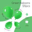 Awenztech 120pcs Green Balloon Arch Kit, 18 12 10 5 inch Green Latex Balloons Different Sizes Balloon Garland for Birthday Baby Shower Tropical Party Decorations