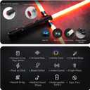 Xenopixel V3 Smooth Swing Crossguard Light Saber, 34 Sound Fonts Motion Control Light Sabers with Infinite Color Changes, Metal hilt Rechargeable Light Saber for Adults, 36 inches