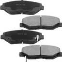 MotorbyMotor 282mm Front Brake Kit Rotors and Brake Pads Replacement for Honda Accord Civic CR-V Element, Acura ILX Drilled & Slotted Disc Brake Rotor & Ceramic Pads 31257, 12040036
