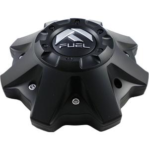 FUEL Matte Black Chrome Rivets Wheel Center Caps One (1) 1002-53B M-447 8-Lug (with Screws)