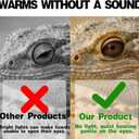 25W Reptile Heat Lamp(2-Pack) Ceramic Heat Emitter- Non-Light Emitting, 24/7 Safe Heating for Terrariums, Brooders & Incubators-Turtle Lizard Bearded Dragon Snake Small Pets E26