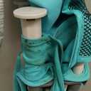 Bright Starts Pop 'N Sit Portable Booster, Indoor/Outdoor Use, Floor Seat with Feeding Tray, Teal, 6 Mos - 3 Yrs