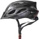 UPANBIKE Adult Bike Helmet - One-Piece Adjustable Safety Protection for Mountain & Road Bikes (Carbon Black)