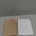 Geiserailie 2 Pcs Chest Compression Wrap Breast Support Band Support Strap Bandage Adjustable Chest Binder for Sports Running for Large Breasted Women Prevent Breast Bounce (White, Beige,Large)