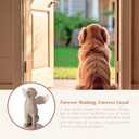 Storieme Loss of Dog Sympathy Gift: Hand-Painted Rainbow Bridge Pet Memorial Figurine Gifts for Dog Mom Lover - Healing Decor Until We Meet Again (Medium)