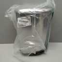 Flexzion Stainless Steel Bread Box For Kitchen Countertop (13 inch) Metal Roll Up Top Lid Storage Container Bin Keeper for Cake Buns Toasts Loaves Pastries Pancakes, Ideal for Restaurant Home Kitchen