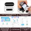 3 Rolls Square Thermal Labels Paper for Phomemo M220 M200 M221 M110 Labels Maker, 1.96 x 1.96 Waterproof Sticker Mini Printer Paper for DIY Barcode Logo Journal Notes Memo, Gradient