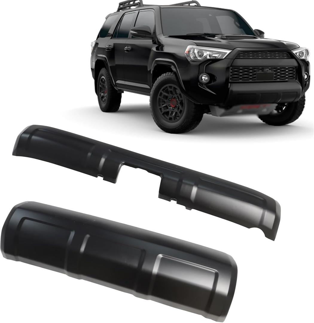 2pcs Front & Rear Bumper Lower Valance Panel Molding Compatible with 4Runner 2014-2023 Matte Black Lower Valance Panel