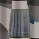 WIBIMEN Mini Ice Cube Trays, 0.55 Tiny Pebble Ice for Iced Coffee & Cocktails, Fast Chill, Easy Twist Release, Stackable with Lid & Storage Bin (4 Pack, Blue)