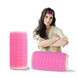 Hair Curler Rollers for Volume - 2 PCS Double Layer Rollers for Medium/Short Thick Bangs (Pink)