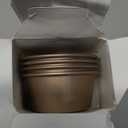 LoveDeal 3.5 Inch Angel Cake Pan, Mini Fluted Tube Pan, Nonstick Ring Mold for Baking Angel Food, Chiffon, Pound Cake, Mousse - Gold, 4PCS