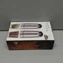 Gravity Electric Pepper and Salt Grinder Set, Adjustable Coarseness, Automatic Shakers Mill Grinder with LED Light, Battery Powered, Upgraded Larger Capacity, One Hand Operated (Sliver 2 Pack)