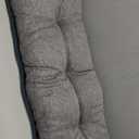 downluxe Indoor Bench Cushion for Indoor Furniture, Non-Slip Tufted Overstuffed Textured Foam Bench Seat Cushion, 48" X 16" X 4", Light Grey, 1 Pack