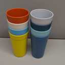 Homestockplus 【Set of 8】 20 Oz Tumbler Cups,Unbreakable Drinking Cups Microwave and Dishwasher Safe BPA Free ECo Friendly Reusable Cup For Smoothies,Water