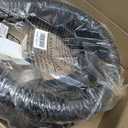 Pond Hose 2"ID × 10ft Black Corrugated Flexible Pump Tubing & 2 Clamps
