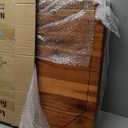 Acacia Noodle Board Stove Cover with Wavy Handles, Wooden Stove Top Cover for Gas Burners & Electric Stove, Stovetop Cutting Board with Juice Grooves, Serving Tray 30"L x 22"W x 2.5"H