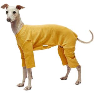 Pet Clothes for Dog Cat Puppy Basic Pajamas Durable and Elastic Dog Pajamas Onesie Outfits (X-Large, Basic Mustard)