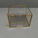 Sumnacon Glass Napkin Holder for Table, Stylish Cocktail Napkin Holder,Modern Napkin Holders for Paper Napkins,Gold Napkin Holders for Kitchen Dining Table Party Restaurant Bar