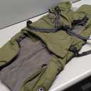 Doglay Dog Coat with Harness, Reflective Warm Dog Jacket Waterproof Puppy Winter Coat for Cold Weather, Adjustable Fleece Jacket for XXX-LArge (Army Green)