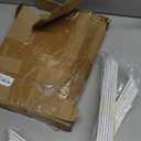 12 Pack  L 12" x H 8" x W1.5, 5mm Thick White L Shelf Bracket, Iron Shelf Brackets, Metal Shelf Brackets, Floating Shelf, Shelf Supports with Screws