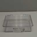 iDesign BPA-Free Plastic Pantry and Kitchen Storage, Stackable Freezer and Fridge Organizer Lidded Bin  7.25" x 10.75" x 3.75", Clear