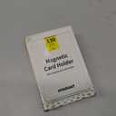 130pt Magnetic Card Holders for Trading Cards - 5 Pack White Clear One Touch Hard Cases with Stronger Magnet, UV Protection