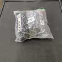 Beautyin Womens Floral Striped Halter High Neck Bikini Swimsuit Set Cross Back (Large, Black)