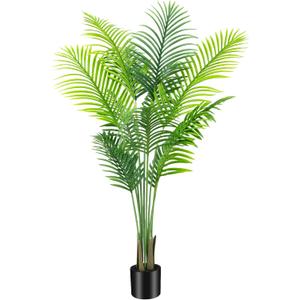 Artificial Areca Palm Plant Faux Tropical Tree 5FT, Fake Palm Tree Indoor Decor with 13Trunks for Home Office Garden Hotel Decor Gift1pack