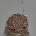 Soaoo 36 Pcs 7.9 Inch Gingerbread Snowflake Christmas Outdoor Decorations Large Hanging Christmas Ornaments Double Sided Xmas Plastic Decor for Xmas Tree Office Home Yard Porch Holiday